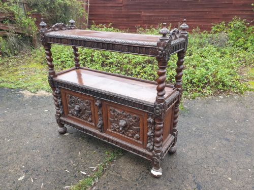 Victorian Carved Oak Buffet
