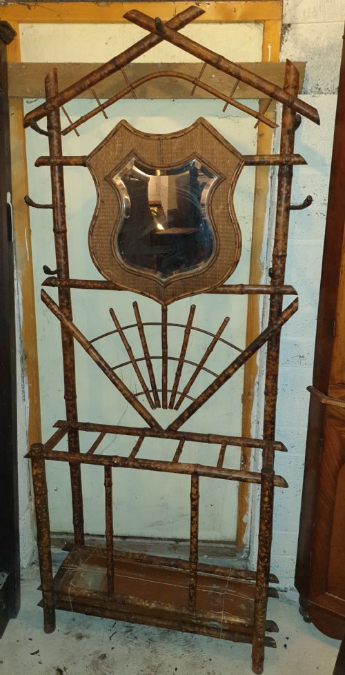 Late Victorian Bamboo Hallstand. 
