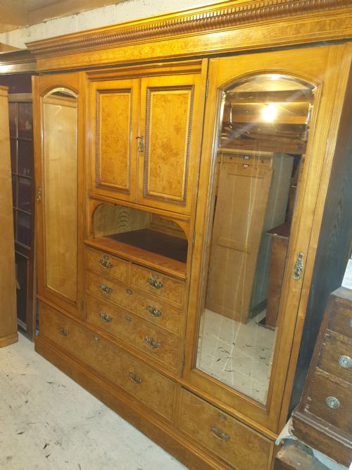 Good Late Victorian Wardrobe by Shapland & Petter. Barnstaple
