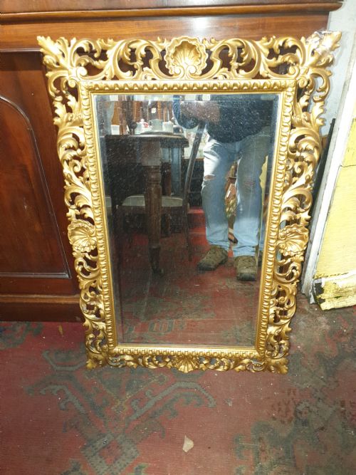 Ornate Carved Wall Mirror