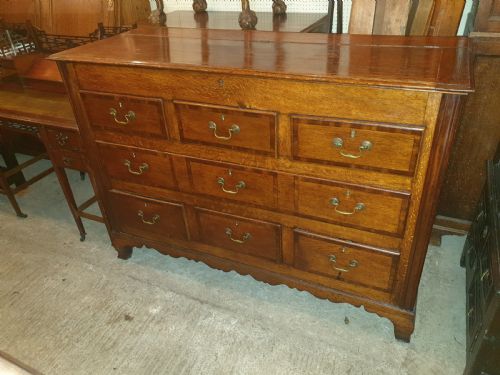 Late Georgian Oak Mule Chest