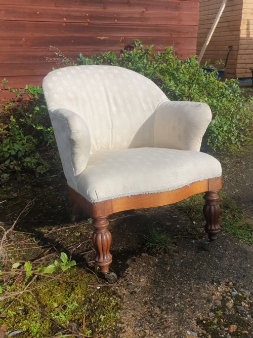 19th Century Bedroom Chair with Makers Stamp