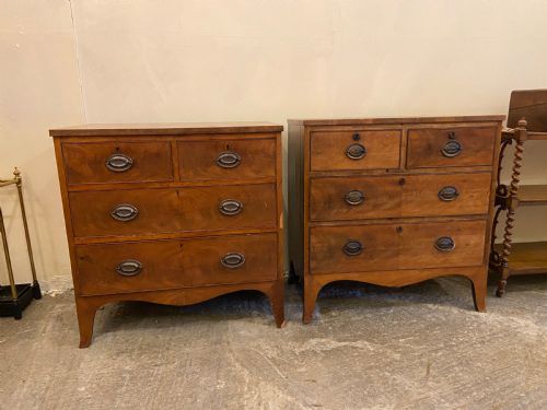 Match Pair of Small Victorian Chest of Drawers.