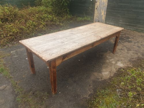 Large Farmhouse Pine Kitchen Table