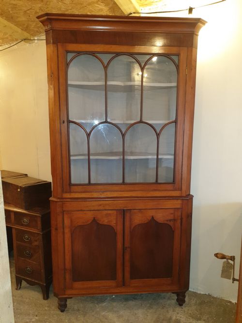 Early Victorian Welsh Corner Cupboard