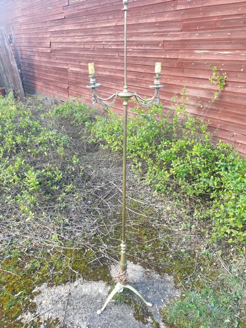 Early 20th Century Brass Lamp Standard