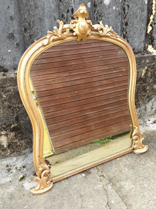 Victorian Gilt Framed Overmantel Mirror