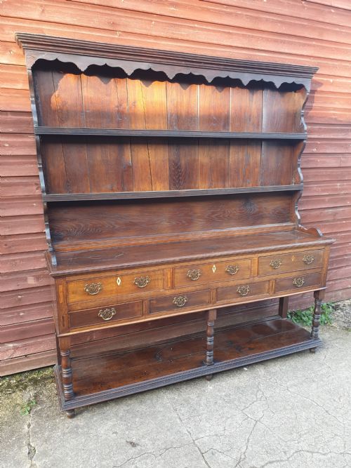 Oak 2 Part Farmhouse Dresser