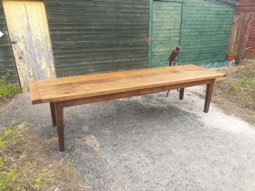 Large Oak Farmhouse Kitchen Dining Table