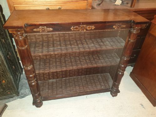 Mid 19th Century Mahogany Open Front Bookcase