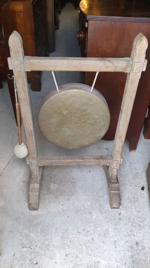 Victorian Gothic Light Oak Dinner Gong.