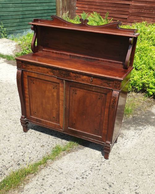 Regency Inlaid Mahogany Side Cabinet.