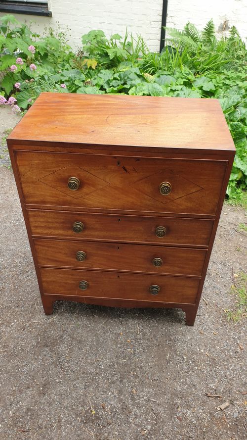 Regency Mahogany Secretaire Chest