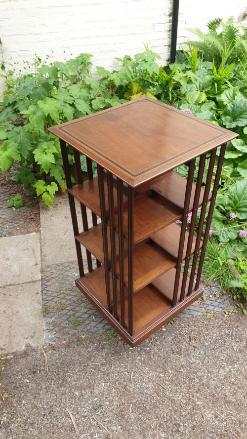 Edwardian Revolving 4 Tier Bookcase