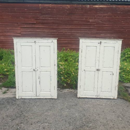 Pair of Country House Alcove Cupboards.