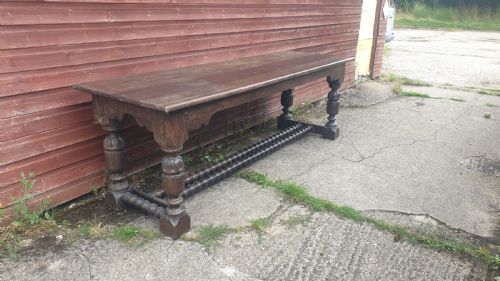 Oak Refectory Dining/hall/serving Table.