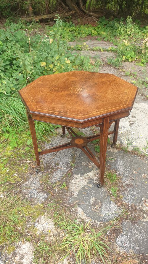Late Victorian Inlaid Rosewood Occasional Table