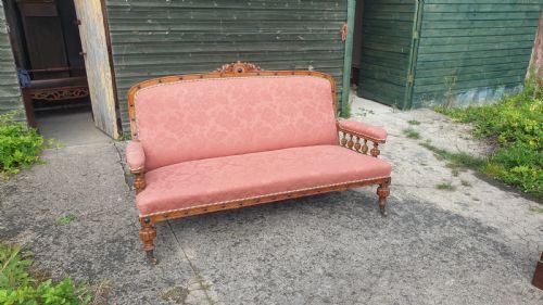 Victorian Oak Country House Sofa