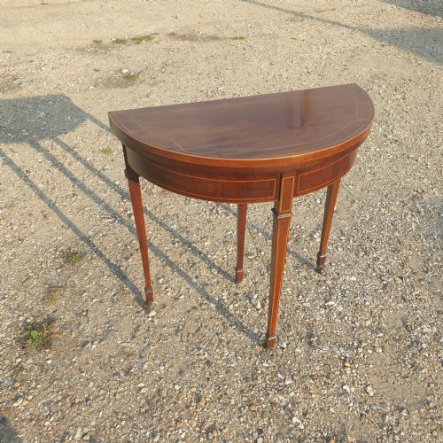 Edwardian Inlaid Mahogany Games Table.