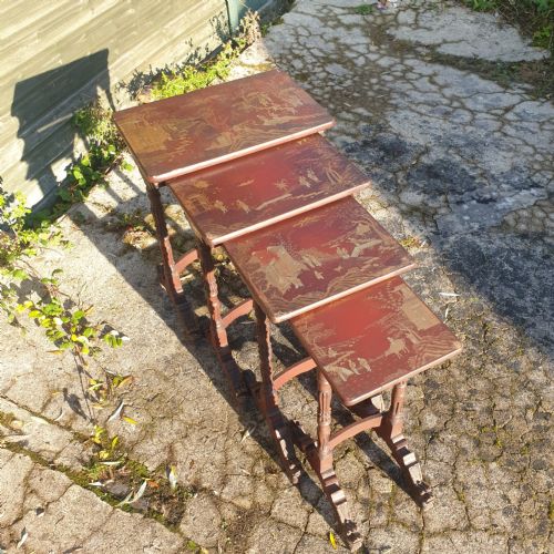 Nest of 4 Lacquered Tables