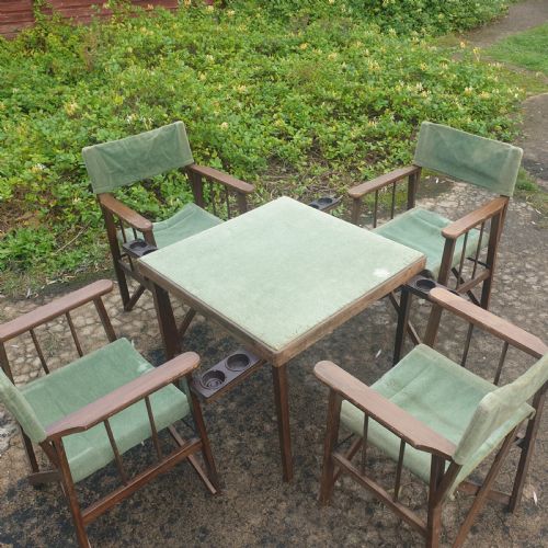 Folding Chairs & Bridge/games Table.