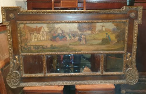 Good Early 20th Century Overmantel Mirror, Style of William Kent
