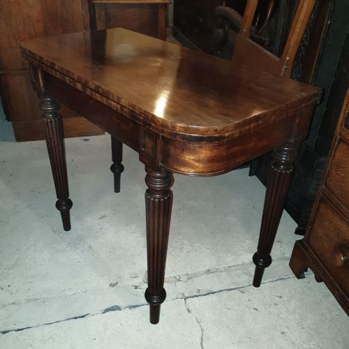 Regency Mahogany Fold Over Top in the Manner of Gillows