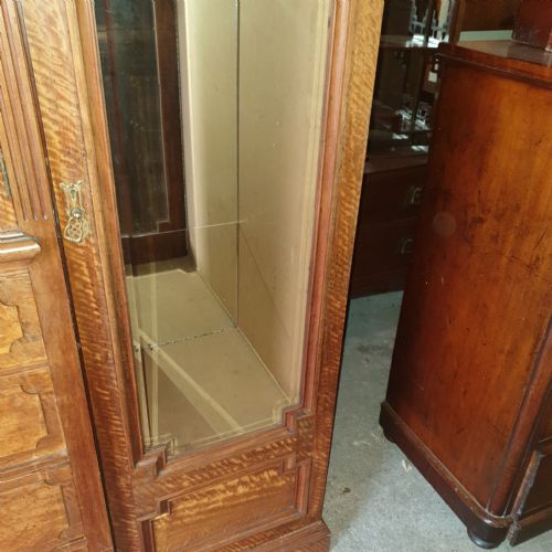EDWARDIAN SATINWOOD TRIPLE WARDROBE - ADDITIONAL PHOTO 7