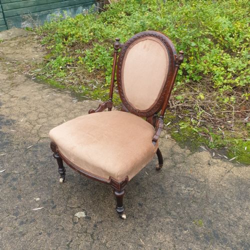 Victorian Walnut Nursing Chair