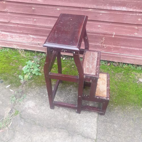 Set of Late Victorian Folding Library Steps