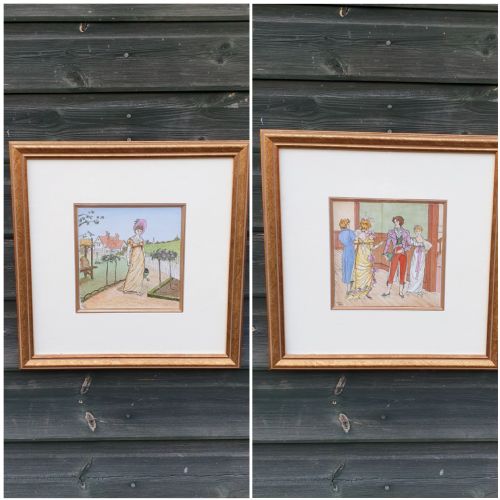 PAIR OF ORIGINAL PAINTED TILES - ADDITIONAL PHOTO 7