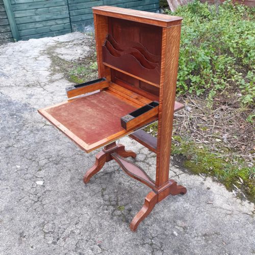 19th Century Satinwood Ladys Writing Table Screen.