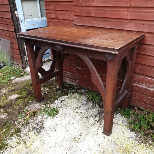 Gothic Oak Side Table