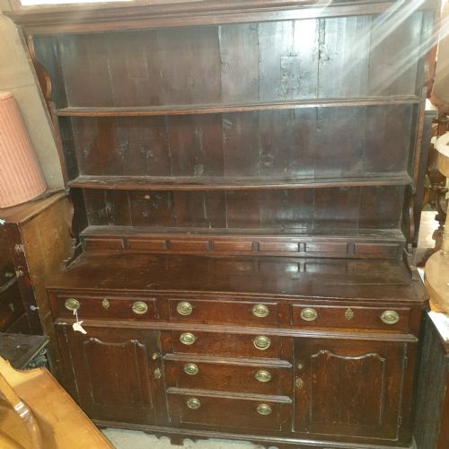 Late Georgian Oak 2 Part Dresser.