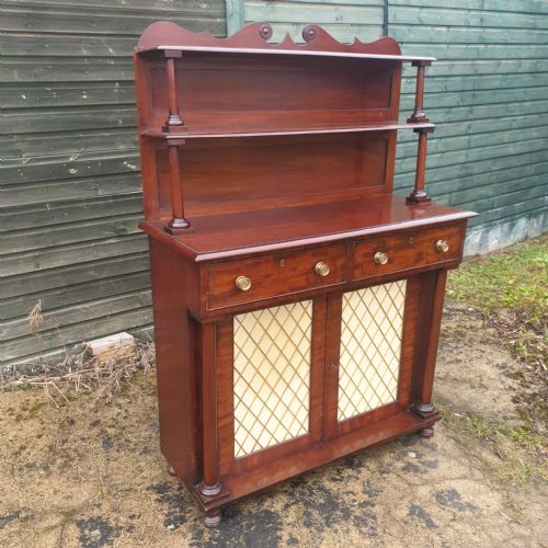 REGENCY MAHOGANY SIDE CABINET - ADDITIONAL PHOTO 3