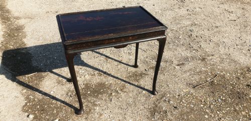 Lacquered 19th Century Side Table.