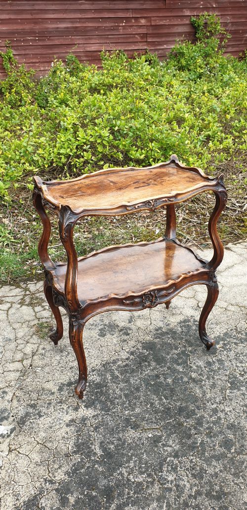 Victorian Walnut 2 Tier Etagere.