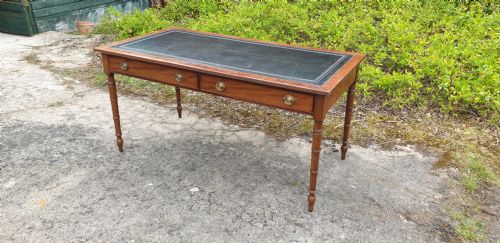 Large Mahogany 2 Drawer Writing Table.