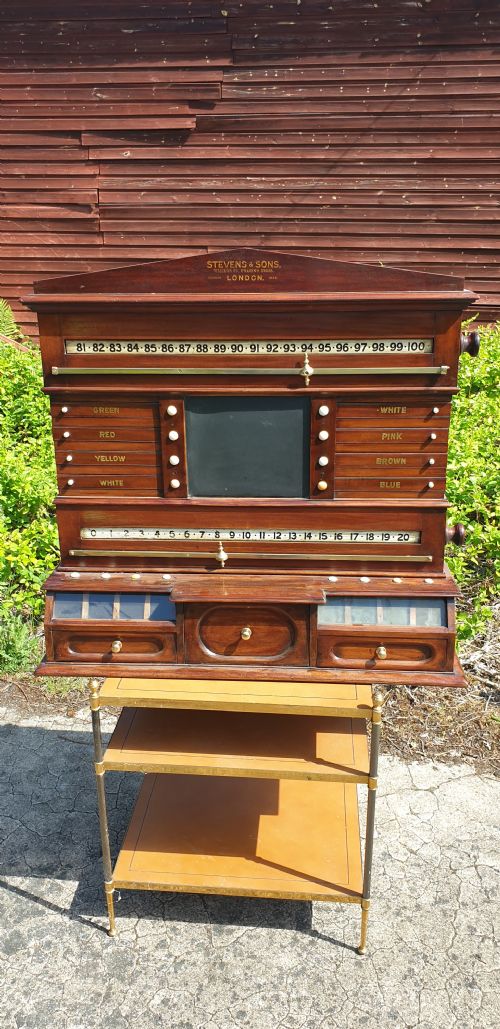 Good Late Victorian Snooker Score Board.