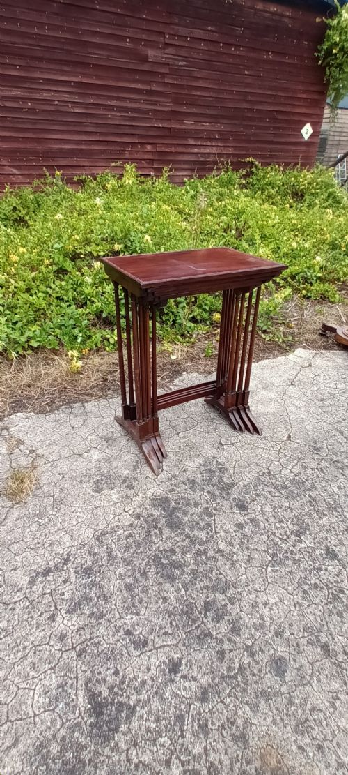 Nest of 4 Edwardian Mahogany Tables.