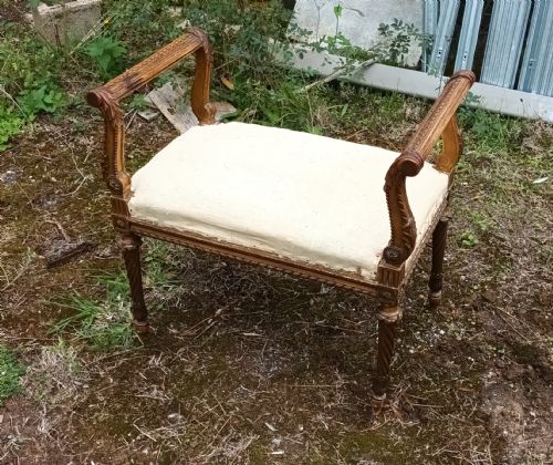 Decorated Window Seat Stool