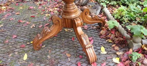 SHAPED TOP WALNUT 2 DRAWER CENTRE TABLE - ADDITIONAL PHOTO 4