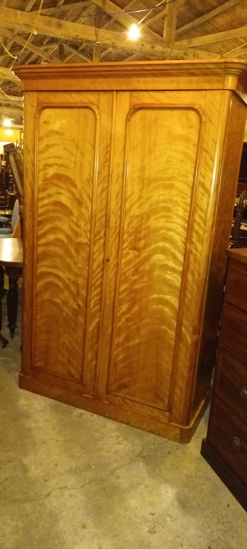 Victorian Satinbirch 2 Door Wardrobe.