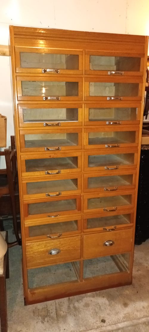 Oak Haberdashery Cabinet.