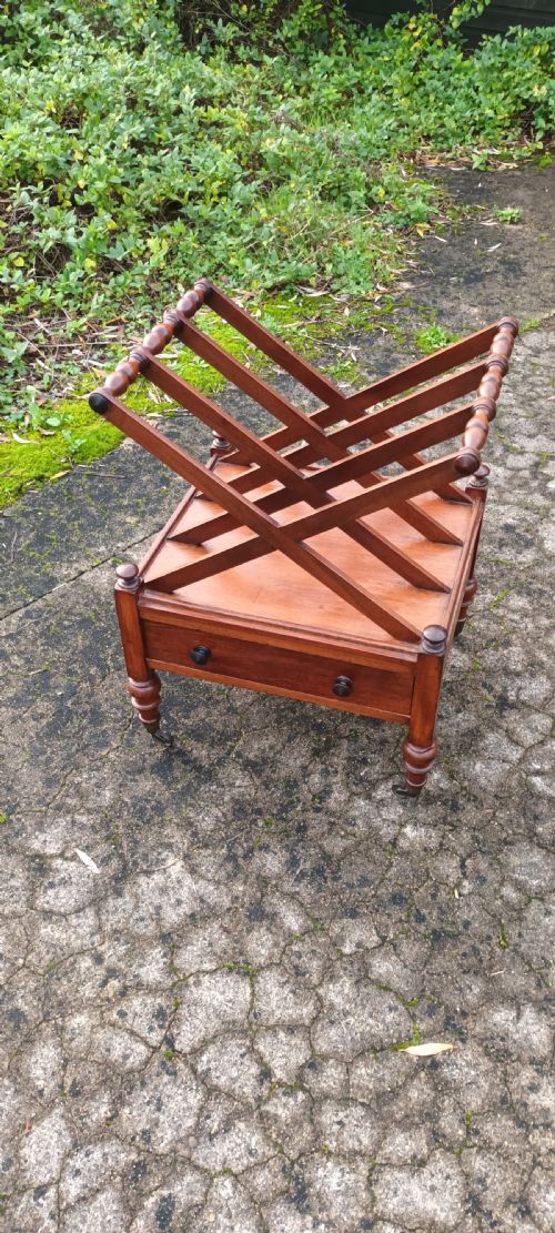19th Century Mahogany Canterbury.