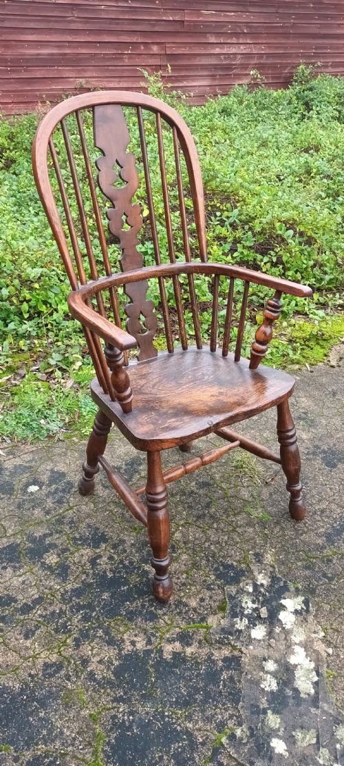 Victorian Windsor Armchair with "Christmas Tree" Splat.