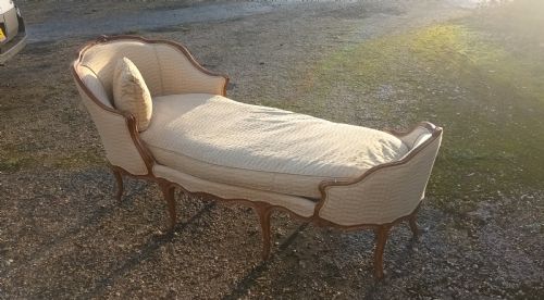 French Upholstered "Duchess" Chaise 
Longue