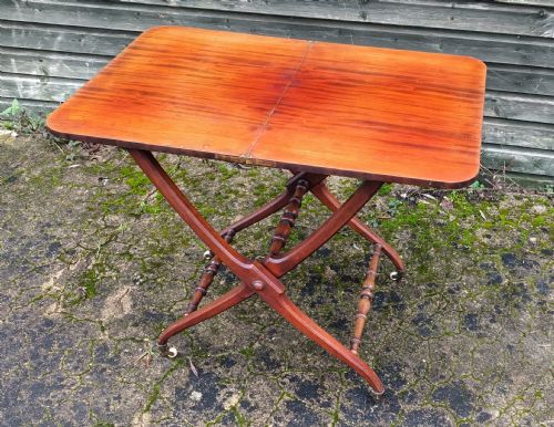 Mahogany Folding Coaching Table