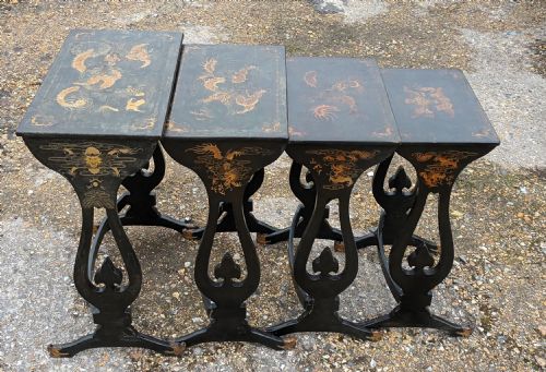 Nest of 4 Oriental Occasional Tables