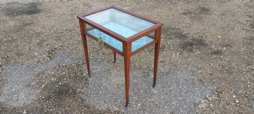 Edwardian Inlaid Satinwood Display Table